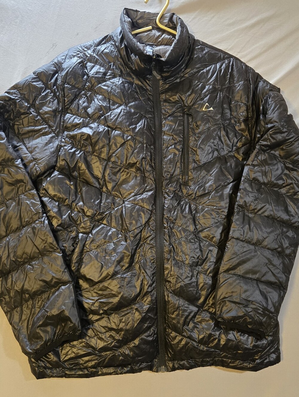Paradox Men's Quilted Puffer Jacket in Black With Duck Down And Feather